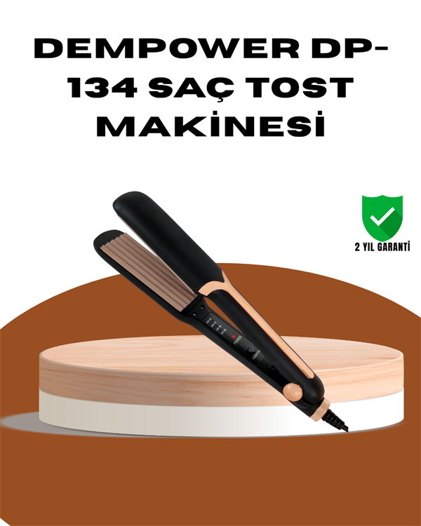 DEMPOWER DP-134 Saç Tost Makinesi – Kolay Kullanım Hızlı Sonuç Uzun Süre Kalıcılık