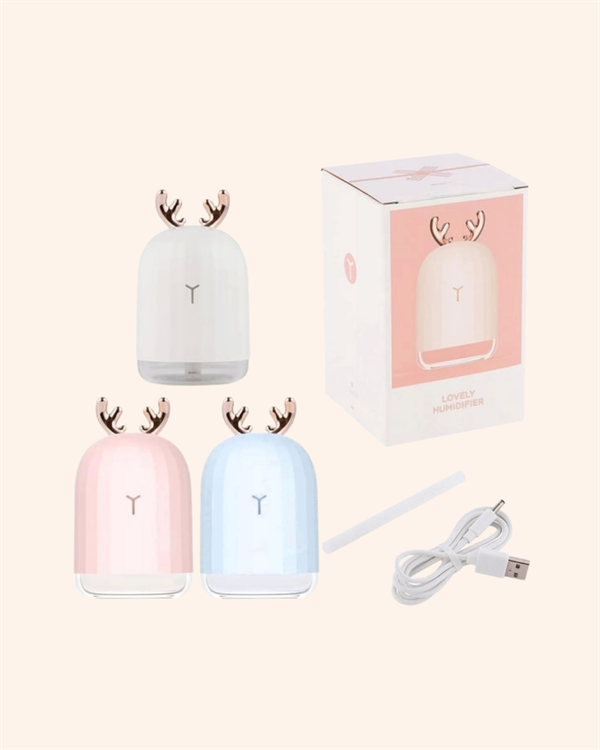 USB Şarjlı Mini USB Nemlendirici LED Işıklı Masaüstü Cihaz - Görsel 5