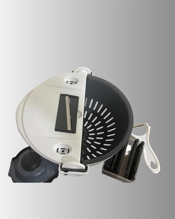 Süzgeçli Hazneye Sahip Çok Amaçlı Rende ve Dilimleyici - Görsel 3