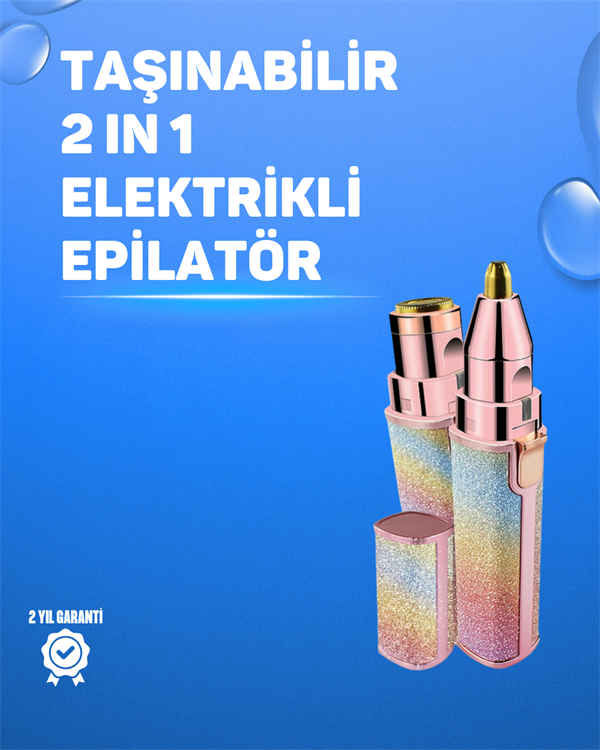 Kaş ve Yüz Epilation Aleti – Kolay Kullanımlı Portatif Shaver USB Şarjlı