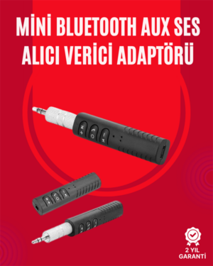 Taşınabilir Bluetooth Ses Alıcısı | 30 Dk Şarj 4 Saat Kullanım Geri Klipsli