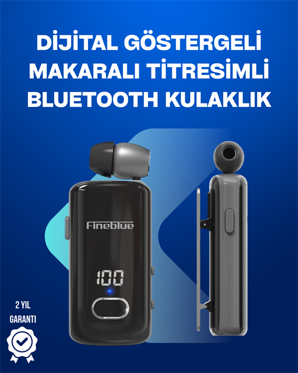 Fineblue F580 – Klipsli Bluetooth Kulaklık Gürültü Engelleyici Uzun Pil Ömürlü