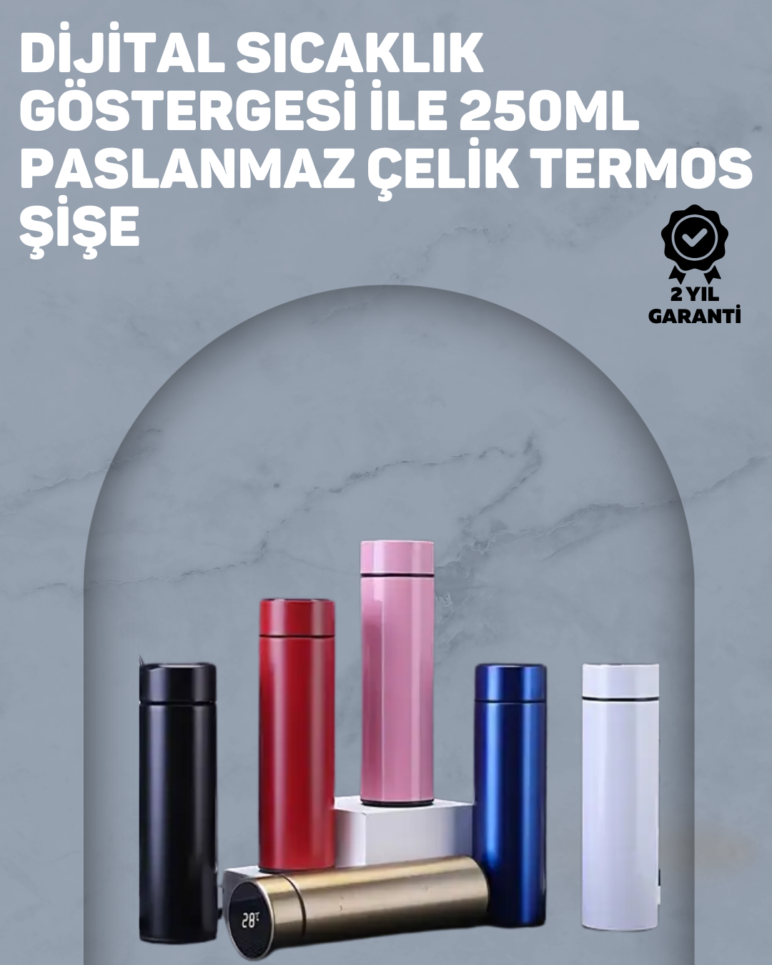 12 Saat Sıcak 24 Saat Soğuk Tutabilen Paslanmaz Termos