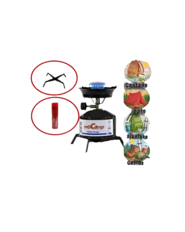 Hafif ve Kompakt Tasarımlı Taşınabilir Kamp Ocağı – Ergonomik Kullanım - Görsel 4