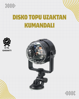 Uzaktan Kumandalı Ses Kontrollü LED Disko Işığı - Parti ve Kulüpler İçin
