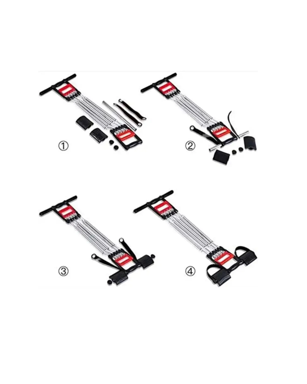 Paslanmaz Çelik Yaylı Çoklu Dirençli Kol ve Gövde Egzersiz Aleti - Görsel 5