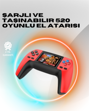 P5 Mini Retro Oyun Konsolu – Tak-Çalıştır 520 Hazır Oyun Portatif Kullanım