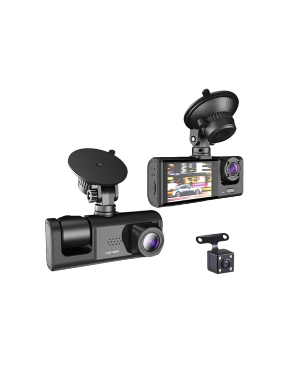 Full HD Çözünürlüklü Üç Kameralı Araç İçi Kamera – Park ve Sürüş Güvenliği - Görsel 4