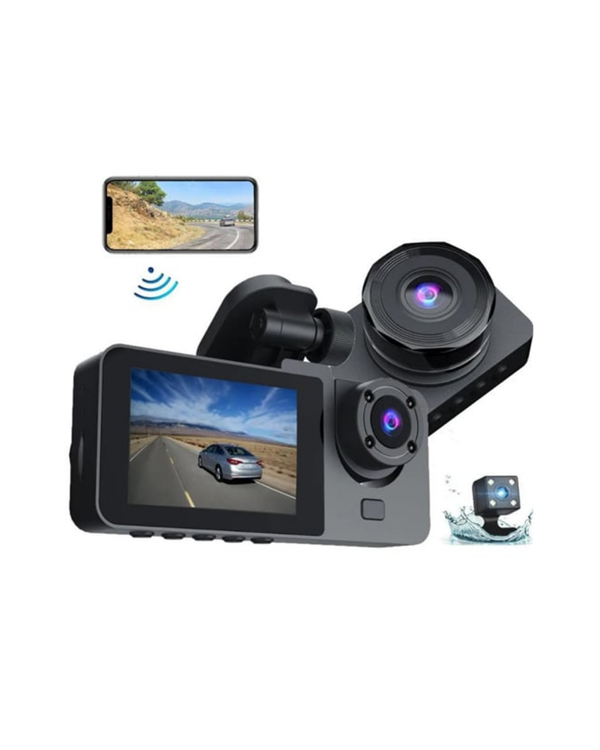 Full HD Çözünürlüklü Üç Kameralı Araç İçi Kamera – Park ve Sürüş Güvenliği - Görsel 5