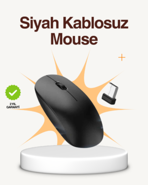 Kablosuz Sessiz Mouse – Ayarlanabilir DPI ve USB Bağlantılı
