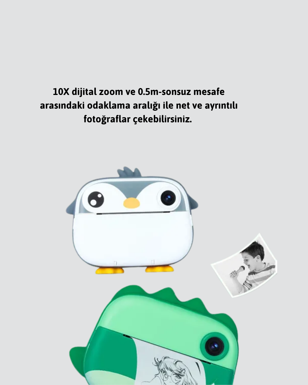 Yüksek Çözünürlüklü 10X Dijital Zoom ve ISO Ayarlı Fotoğraf Makinesi - Görsel 5