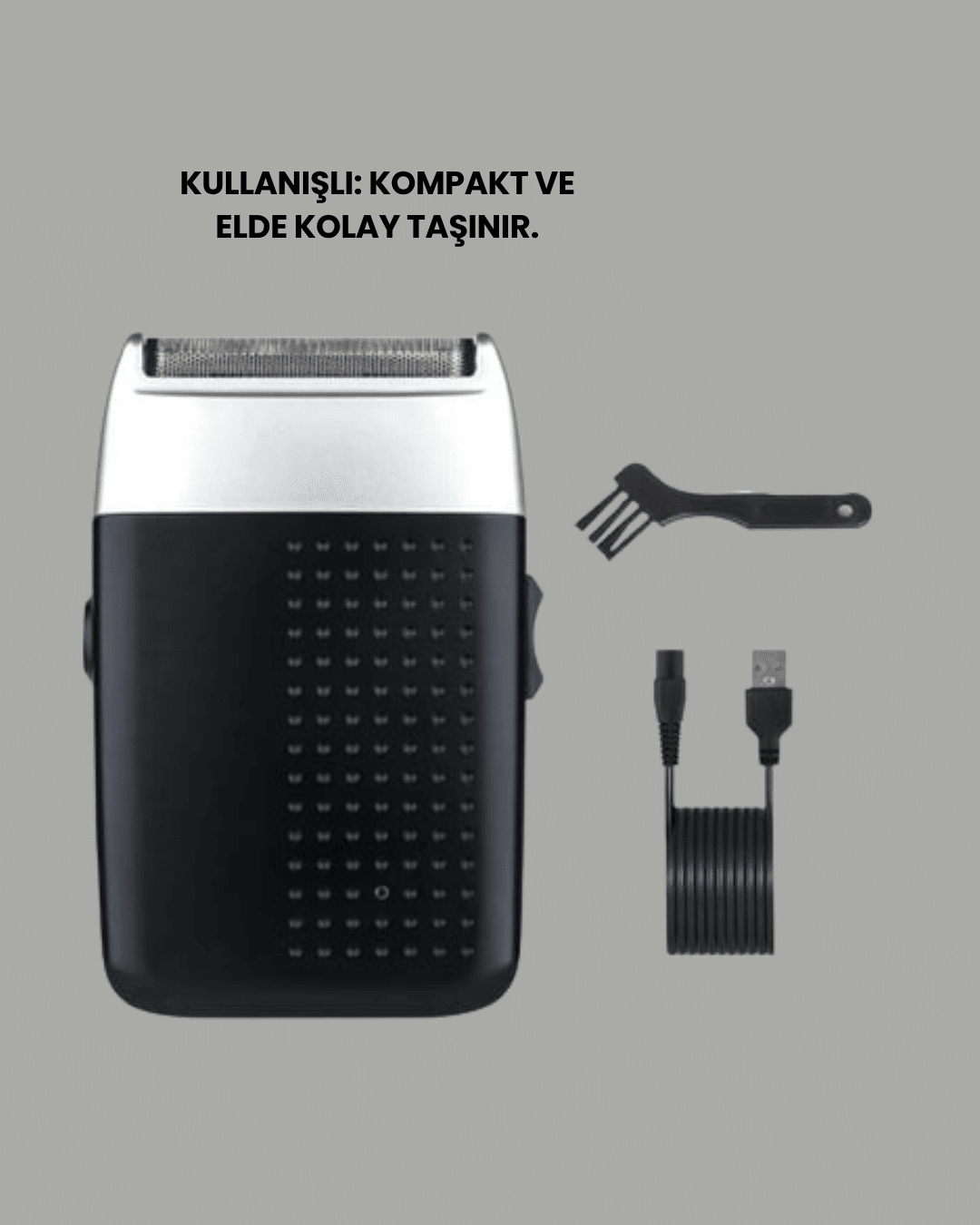 Sessiz Güçlü ve Şık: Erkeklere Özel Şarjlı Tıraş Makinesi - Görsel 3
