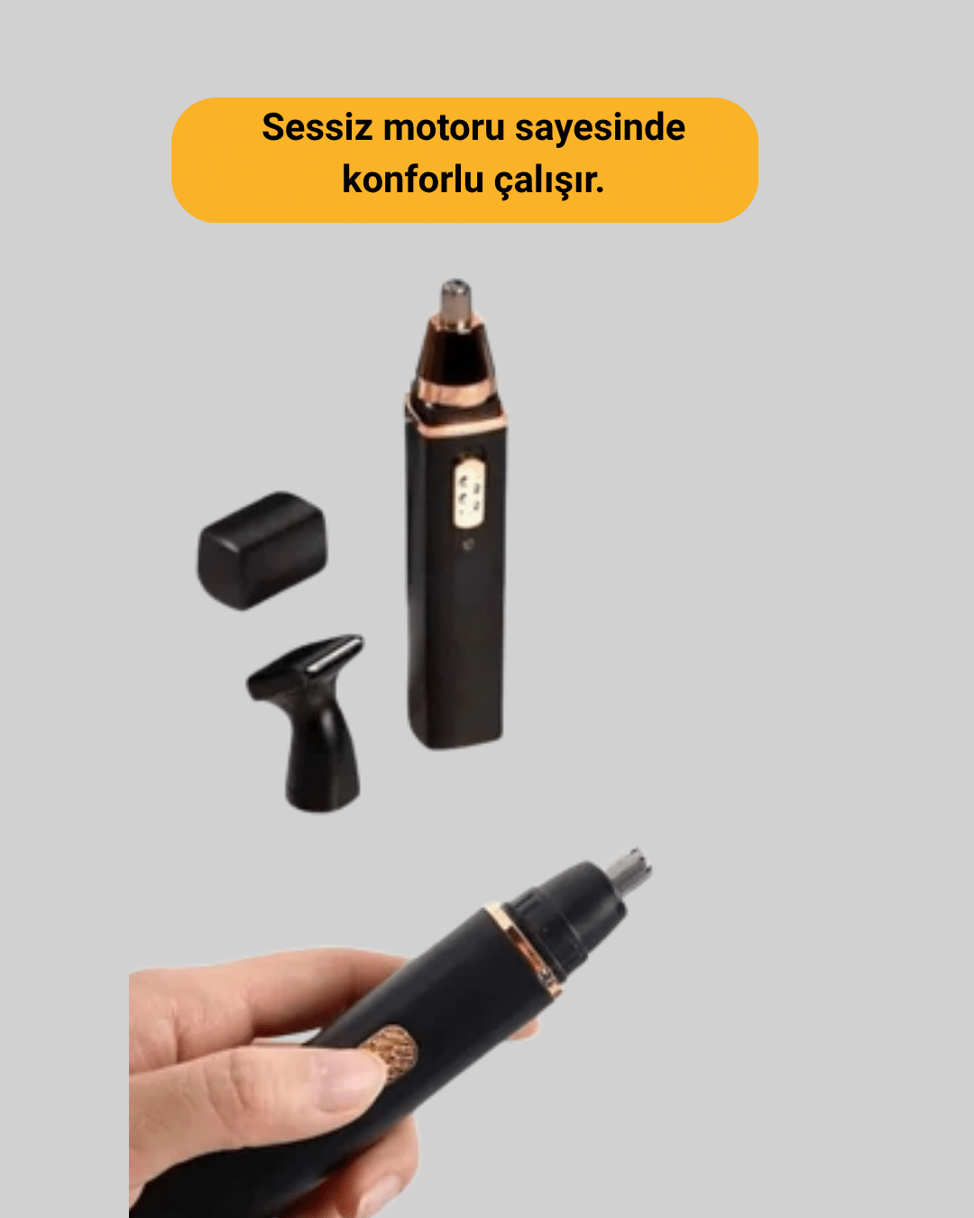 USB Şarjlı Sessiz Burun ve Kulak Kılı Temizleme Cihazı - Görsel 2