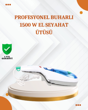 Tüm Kumaşlar İçin Taşınabilir Buharlı Ütü | Hızlı Isınma ve Aksesuar Setli