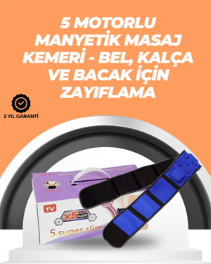 Şarj Edilebilir 7.2W Gücünde Çok Bölgeli Masaj Kemeri – Kolay Taşınabilir ve Pratik Kullanım