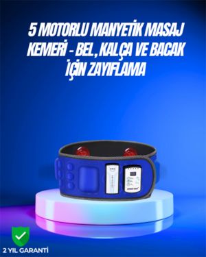 Bel Kalça Bacak ve Karın Bölgesi İçin 5 Motorlu Titreşimli Masaj Cihazı