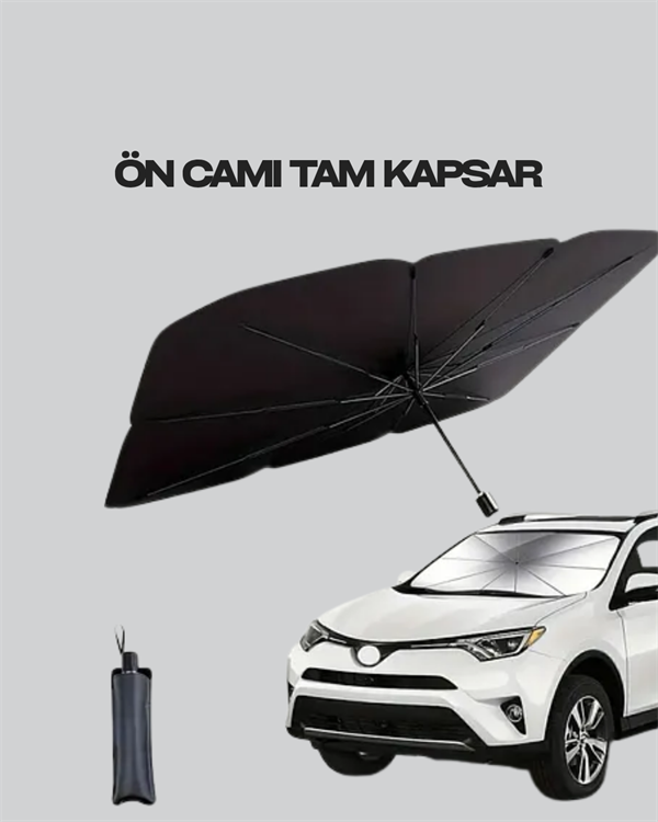Kalın Kumaşlı Ön Cam Güneşliği – Solmaz Deforme Olmaz Uzun Ömürlü - Görsel 4