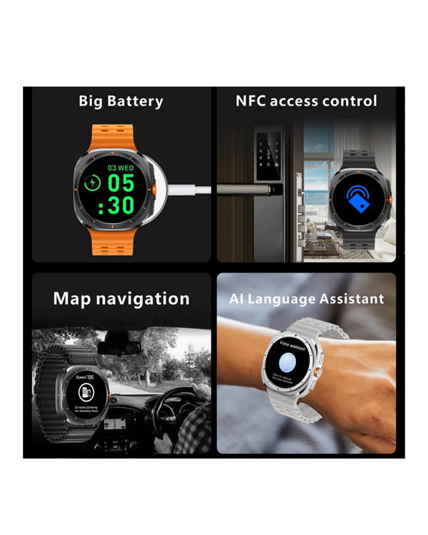 Akıllı Saat | Kalp Ritmi Nabız ve Uyku Takibi | iOS Uyumlu - Görsel 4