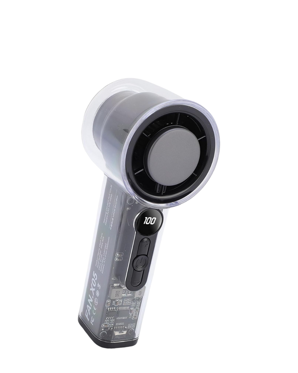 Yüksek Verimli Soğutmalı El Fanı | 100 Seviye Hız Kontrolü | 6 Saat Pil Ömrü - Görsel 2