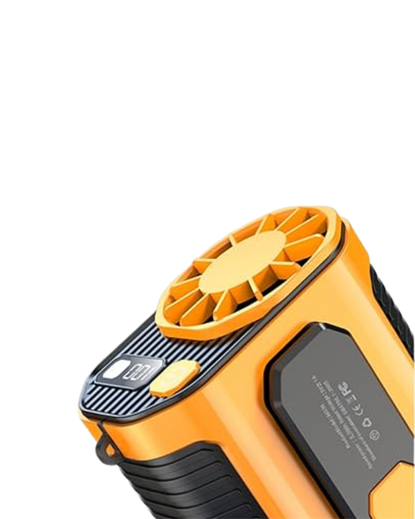 Dijital Göstergeli Turbo Taşınabilir Fan – USB Type-C 3 Serinlik Modu - Görsel 5