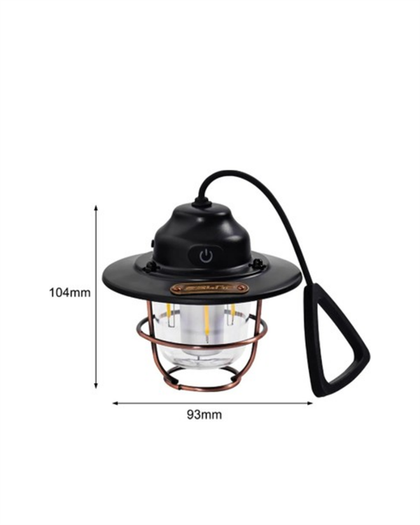 Dış Mekan İçin Şık LED Fener – 4400mAh Pil IPX4 Su Geçirmez Asılabilir - Görsel 3