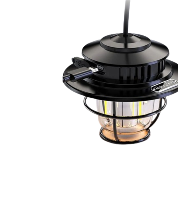 Dış Mekan İçin Şık LED Fener – 4400mAh Pil IPX4 Su Geçirmez Asılabilir - Görsel 4