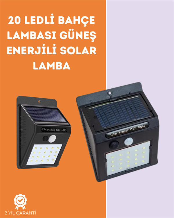 Kablosuz Solar LED Lamba | Bahçe Veranda Merdiven Işığı Otomatik Aç-Kapa Sensörlü