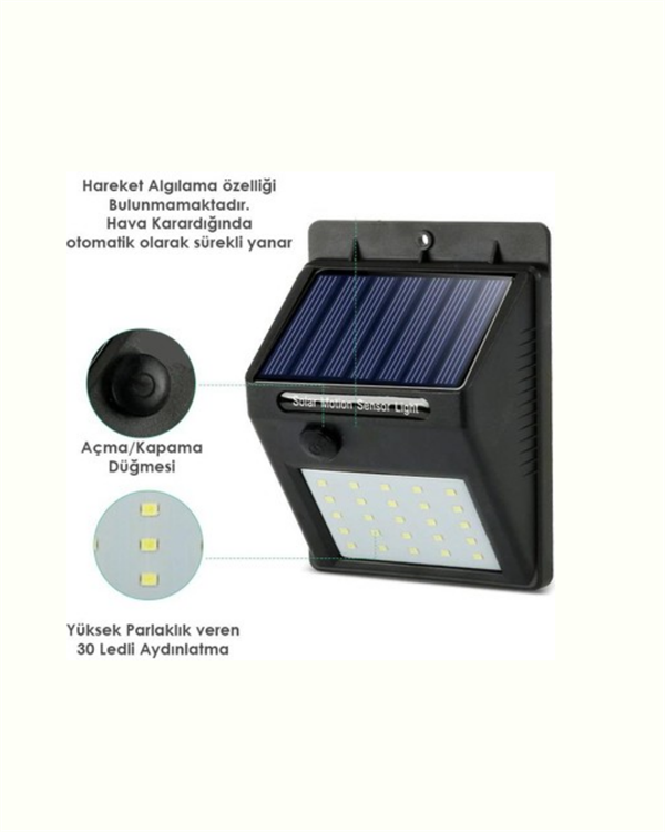 Kablosuz Solar LED Lamba | Bahçe Veranda Merdiven Işığı Otomatik Aç-Kapa Sensörlü - Görsel 5