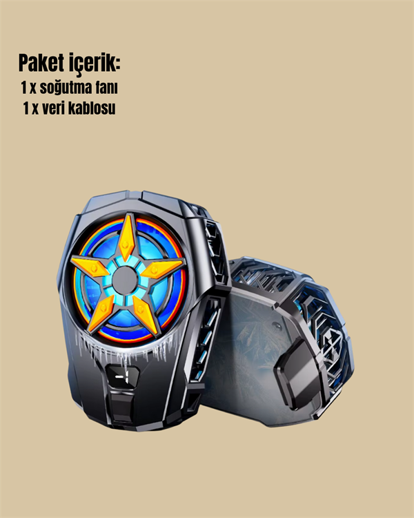 Oyunlar İçin Telefon Soğutucu – 65-85 mm Uyumlu Dijital Ekranlı - Görsel 4