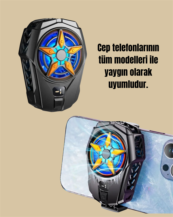 Yarı İletken Soğutmalı Mobil Fan – Akıllı Telefonlar İçin Soğutucu - Görsel 5