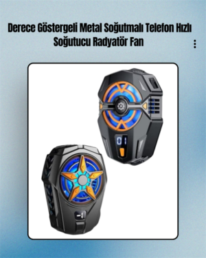 Cep Telefonu Radyatörü – Type-C 2 Vitesli Sessiz Soğutma Fanı
