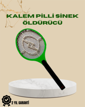 Yüksek Gerilimli Elektronik Sinek Öldürücü – Pil ile Çalışan Güvenlik Izgaralı