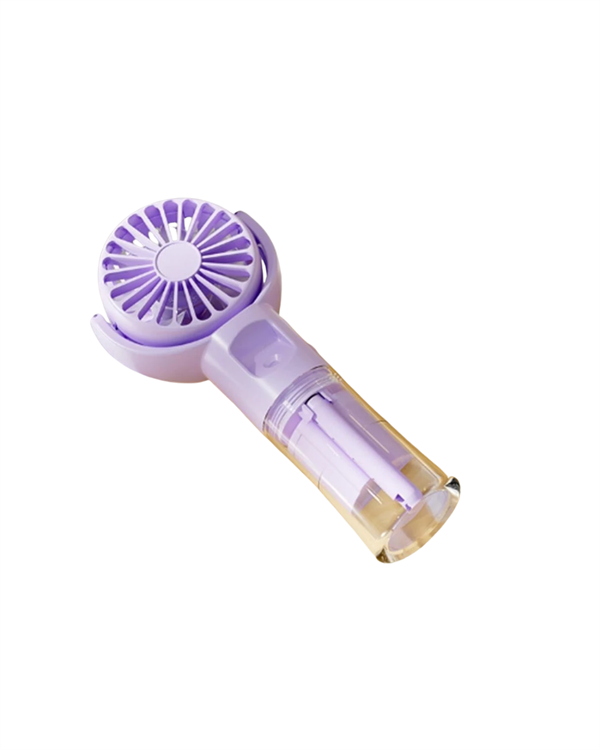 Taşınabilir Şarjlı Su Sisi Püskürtmeli Mini El Fanı – 4 Hız Ayarı Tip-C Şarjlı Sessiz Motor - Görsel 2