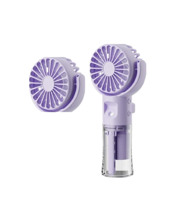 Taşınabilir Şarjlı Su Sisi Püskürtmeli Mini El Fanı – 4 Hız Ayarı Tip-C Şarjlı Sessiz Motor - Görsel 5