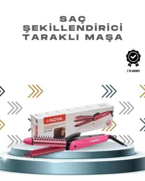 Ergonomik Tasarımlı Fön ve Maşa Uyumlu Saç Şekillendirici Maşa