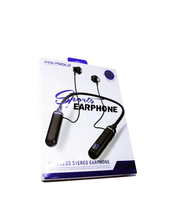 Polygold PG-100 Boyun Askılı Kablosuz Kulaklık – 200 Saat Bekleme Süresi Stereo Ses Mikrofonlu