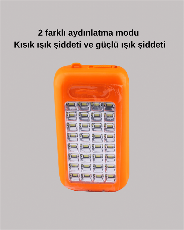 Gold Silver GS-875 Outdoor Powerbank & Işıldak – Güneş Paneli 32 LED 10000 mAh Çift Çıkış - Görsel 3