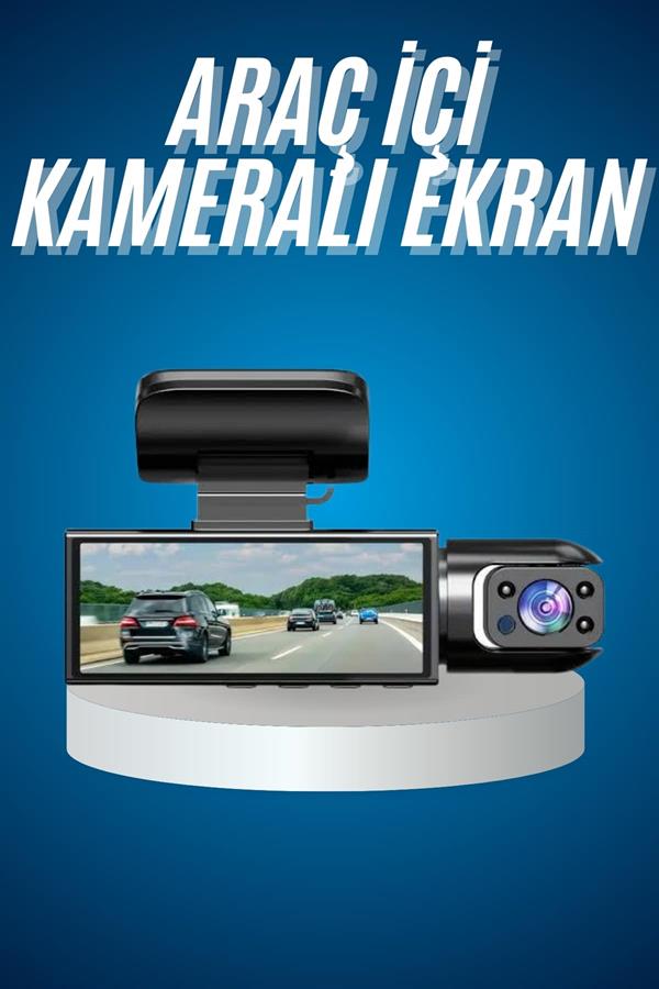 Araç Kamerası Dönebilen HD Kaliteli Video ve Fotoğraf Kaydedici - Görsel 2