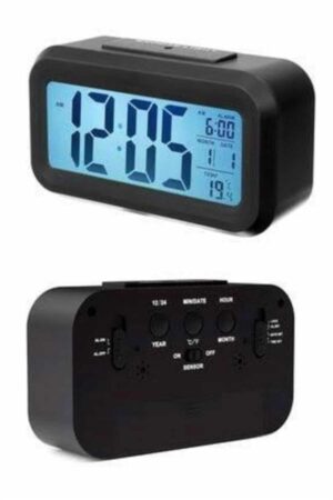 Dijital Masa Saati Takvim Çalar Saat Alarmlı Işıklı Led Ekran Pilli