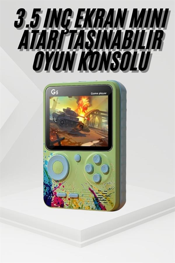 Game Box Oyun Konsolu 500 Retro Oyunlu Mini Taşınabilir 3 İnç - Görsel 2