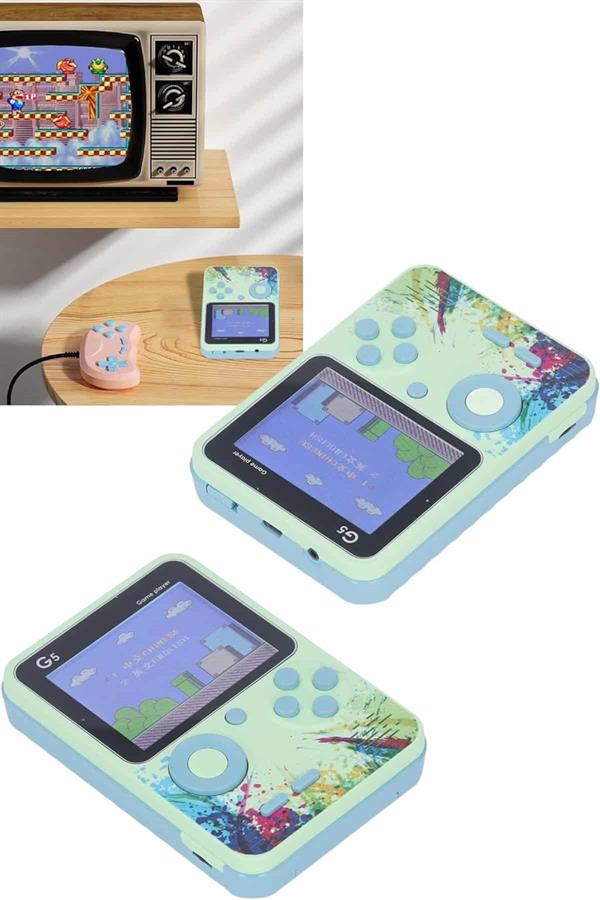 Game Box Oyun Konsolu 500 Retro Oyunlu Mini Taşınabilir 3 İnç - Görsel 4