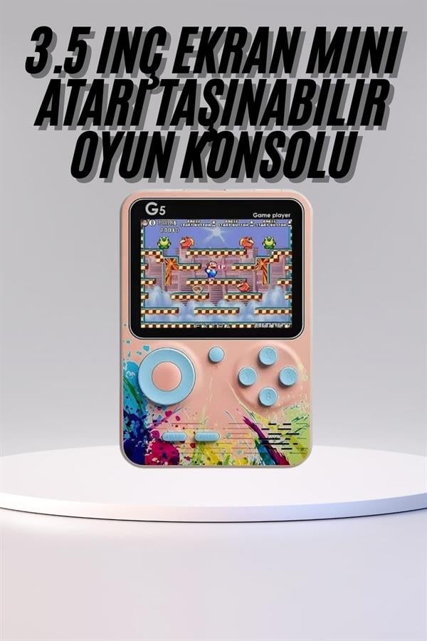 Game Box Mini 500 Adet Retro Oyun Taşınabilir Oyun Konsolu - Görsel 2