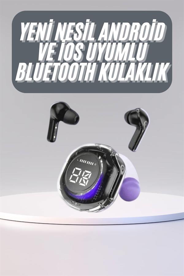 Kulak İçi Bluetooth Kulaklık ANC ENC Özellikli Şarj Göstergeli Kablosuz Kulaklık - Görsel 2