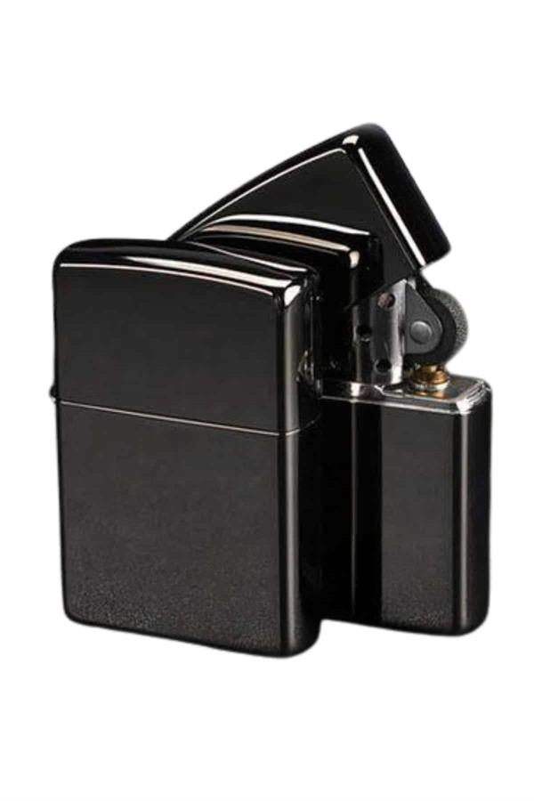 Erkeklere Özel Hediyelik Eşya Metalik Benzinli Çakmak Doldurulabilir - Görsel 3