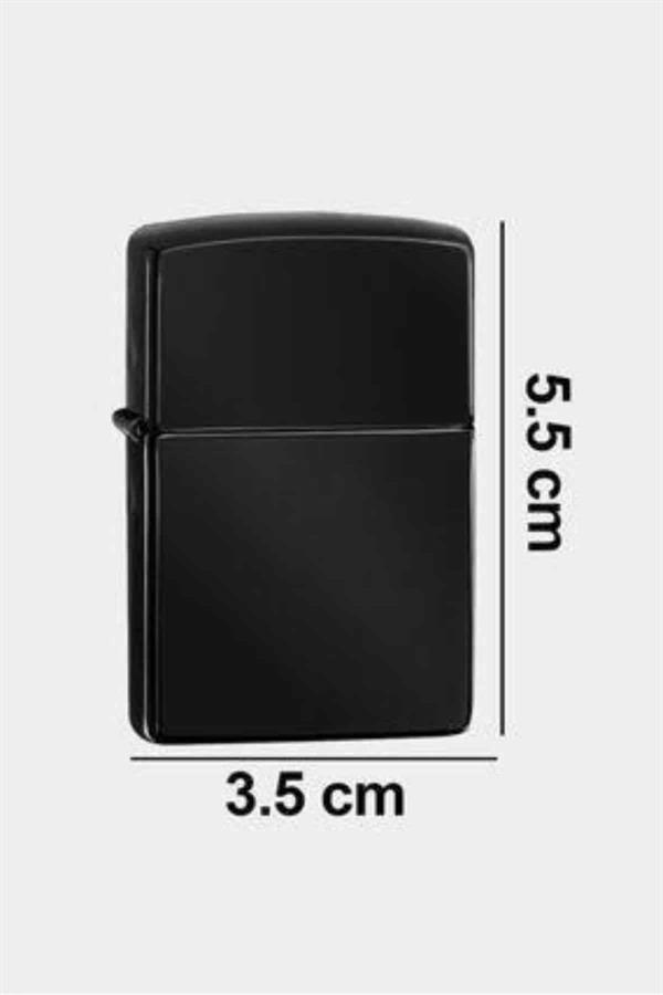 Erkeklere Özel Hediyelik Eşya Metalik Benzinli Çakmak Doldurulabilir - Görsel 5