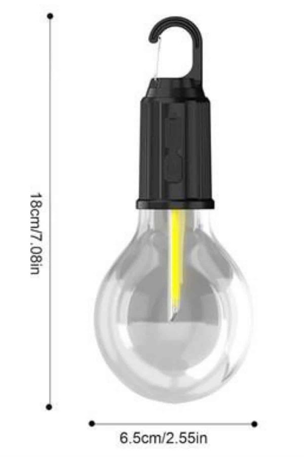 Taşınabilir Şarjlı Led Ampul Askılı Lamba Kamp Bahçe Lambası - Görsel 5