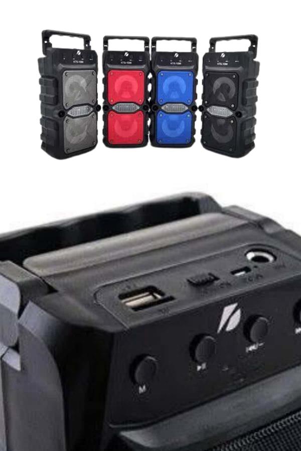 Çift Çıkışlı Güçlü Bataryalı Kablosuz Yüksek Ses Kaliteli Bluetooth Hoparlör - Görsel 3