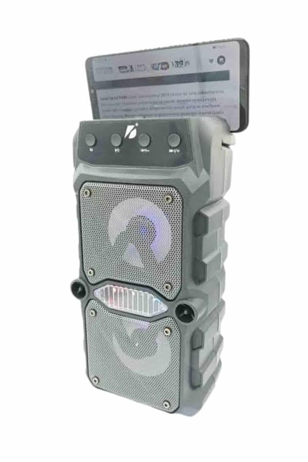 Çift Çıkışlı Güçlü Bataryalı Kablosuz Yüksek Ses Kaliteli Bluetooth Hoparlör - Görsel 5