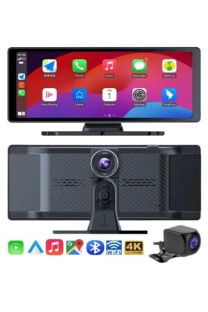 4K Ultra Araç İçi Ön ve Arka Kameralı Ekran HD 2 Kameralı Torpido Üstü Araç Multimedya