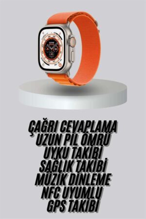 Yeni Nesil Akıllı Saat Uyku ve Sağlık Takibi Titeşimli Sesli Arama Mesaj ve Bildirim Görme